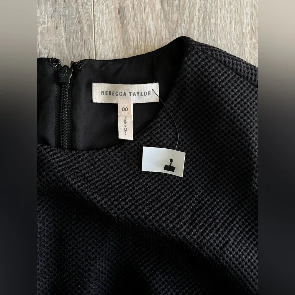 Rebecca Taylor Black Mini Dress - Picture 3 of 11